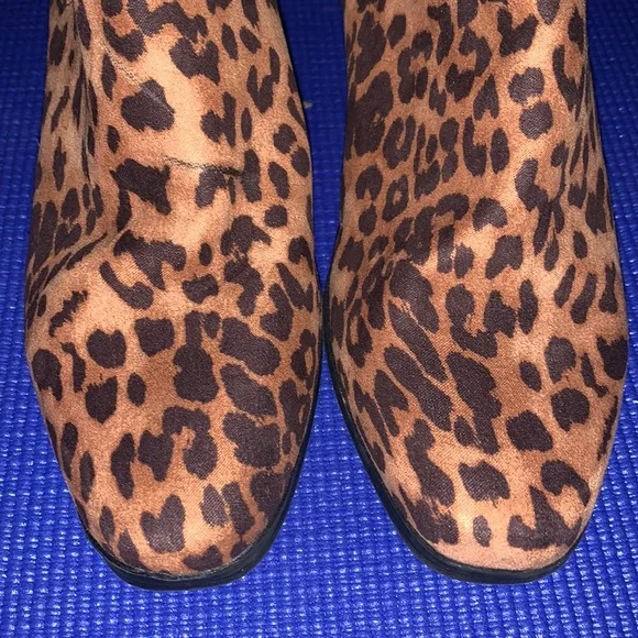 Leopard Print Ankle Boots - Picture 4 of 5